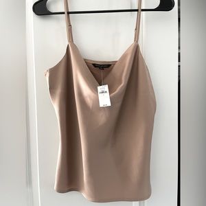 Cowl-neck camisole. Bronze. Banana Republic NWT